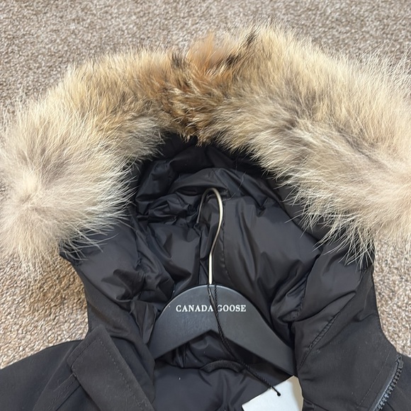 Kids Black Winter Jacket with Fur Hood - Picture 5 of 6